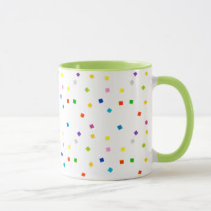 Colourful Square Confetti Mug