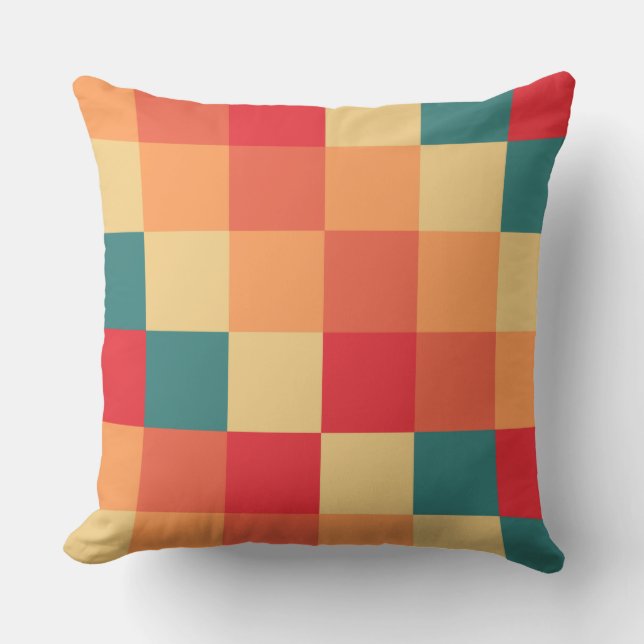 Colourful Squares 017 Cushion (Front)