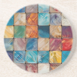Colourful Squares Coaster