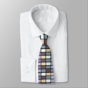 Colourful Squares Geometric Tie