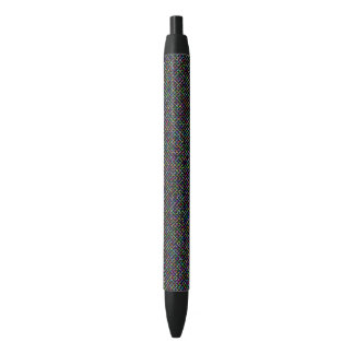 colourful squares geometric unique vibrant pattern black ink pen