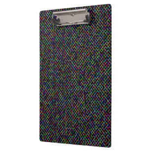 colourful squares geometric unique vibrant pattern clipboard