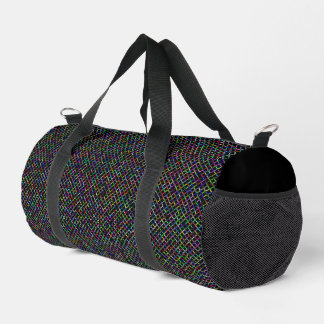 colourful squares geometric unique vibrant pattern duffle bag