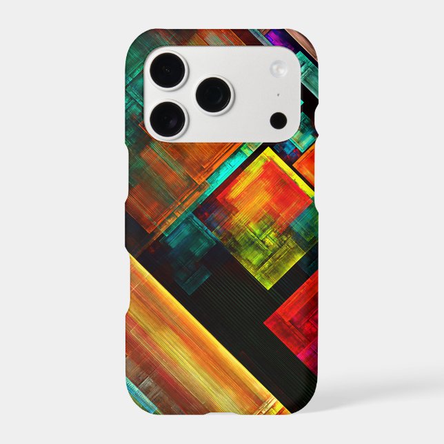Colourful Squares Modern Abstract Art Pattern #04 (Back)
