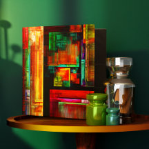 Colourful Squares Modern Abstract Art Pattern #04