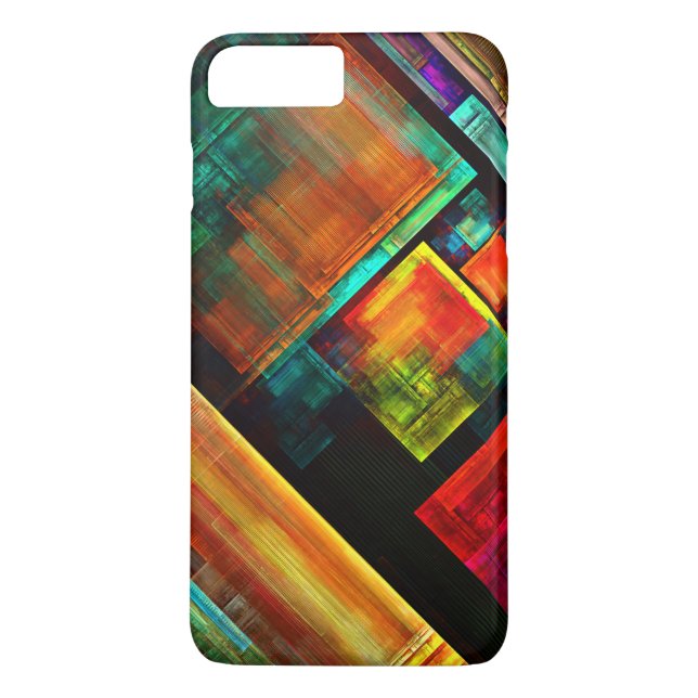Colourful Squares Modern Abstract Art Pattern #04 Case-Mate iPhone Case (Back)
