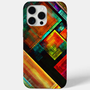 Colourful Squares Modern Abstract Art Pattern #04 iPhone 15 Pro Max Case