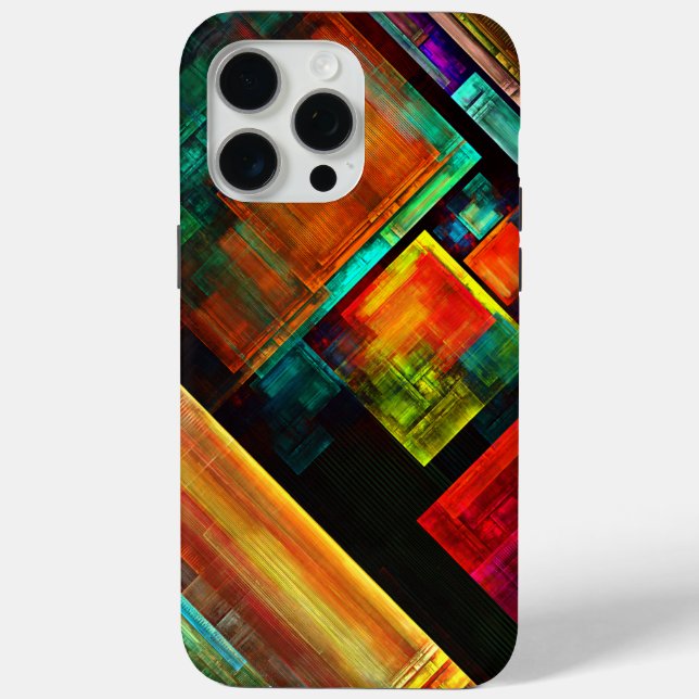 Colourful Squares Modern Abstract Art Pattern #04 Case-Mate iPhone Case (Back)