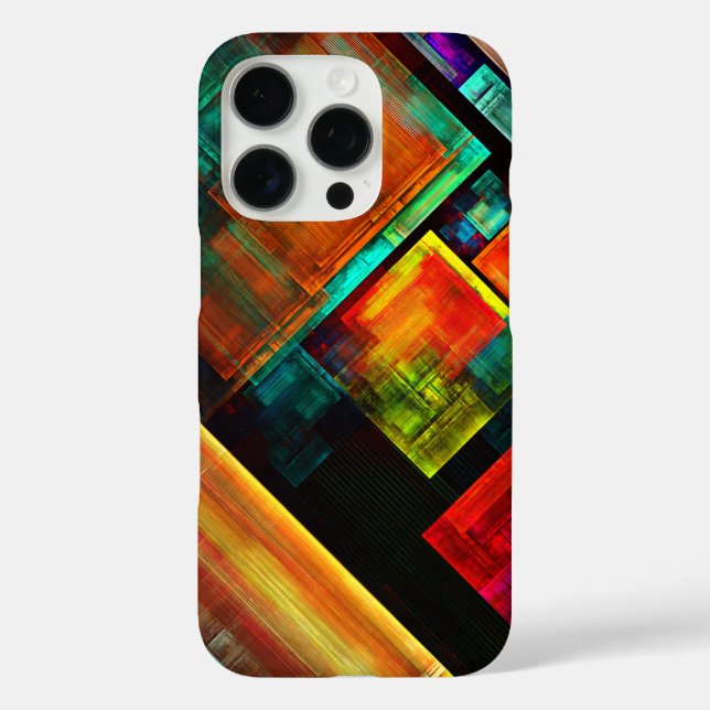 Colourful Squares Modern Abstract Art Pattern #04 Case-Mate iPhone Case (Back)