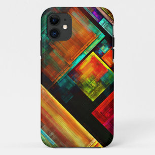Colourful Squares Modern Abstract Art Pattern #04 Case-Mate iPhone Case