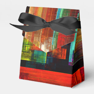 Colourful Squares Modern Abstract Art Pattern #04 Favour Box