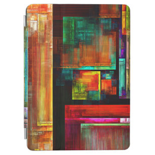 Colourful Squares Modern Abstract Art Pattern #04 iPad Air Cover