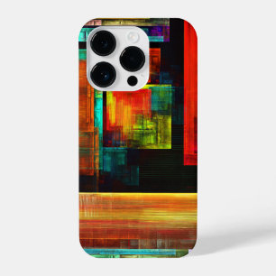 Colourful Squares Modern Abstract Art Pattern #04 iPhone 14 Pro Case