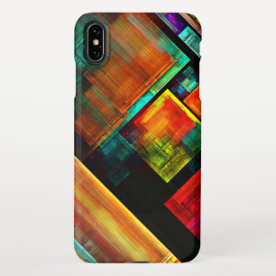 Colourful Squares Modern Abstract Art Pattern #04 iPhone XS Max Case