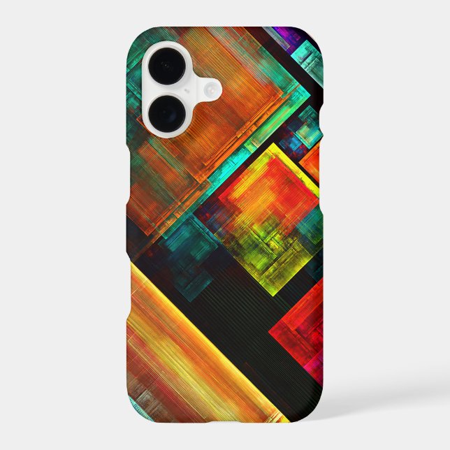 Colourful Squares Modern Abstract Art Pattern #04 Samsung Galaxy Case (Back)