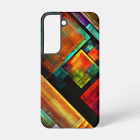 Colourful Squares Modern Abstract Art Pattern #04