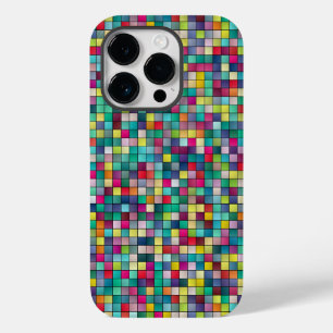 Colourful squares mosaic geometric pattern speck i Case-Mate iPhone 14 pro case