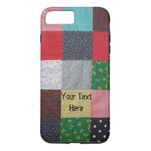colourful squares of vintage patchwork Case-Mate iPhone case