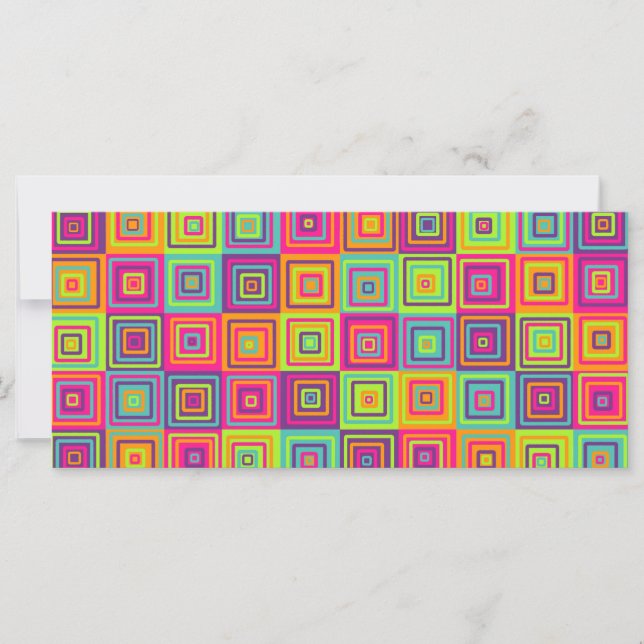 Colourful Squares Pattern (Front)