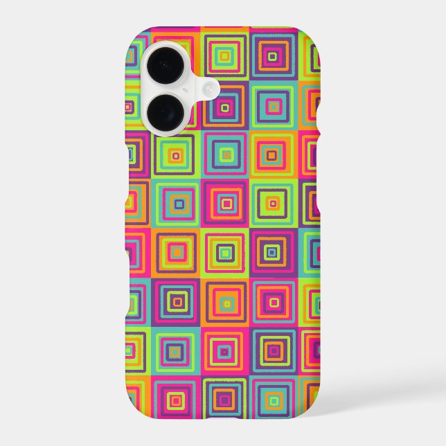 Colourful Squares Pattern (Back)