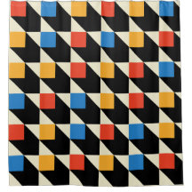 Colourful Squares Shower Curtain
