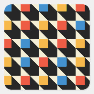 Colourful Squares Stickers