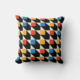 Colourful Squares Throw Pillow