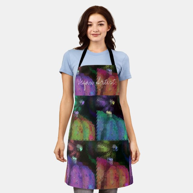 Colourful Squash Quilt Apron (Worn)