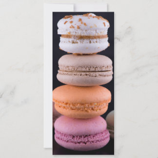 Colourful stack of French Macarons Invitation