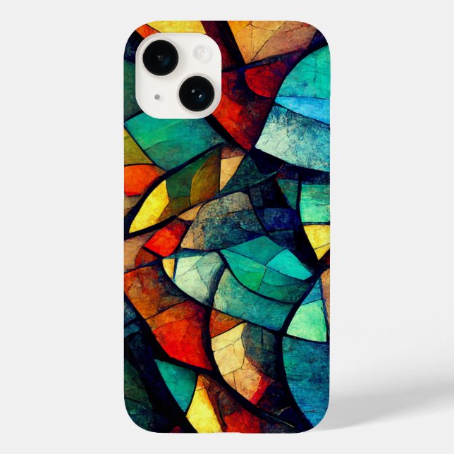 Colourful Stained Glass Abstraction Case-Mate iPhone Case (Back)