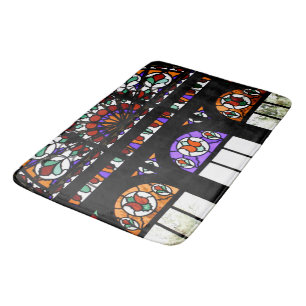 Colourful Stained Glass Bath Mat