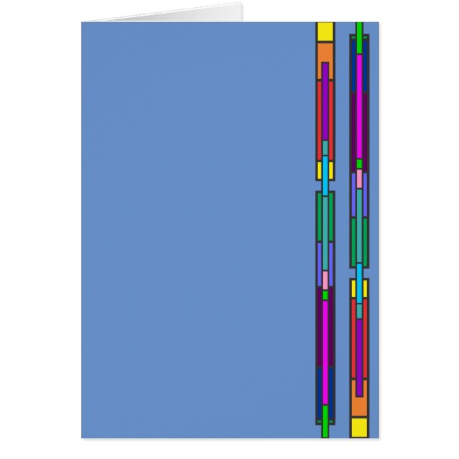 Colourful Stained Glass Design (Front)