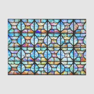 Colourful Stained Glass Effect Decoupage Tissue Pa Tissue Paper