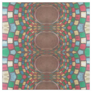 Colourful Stained Glass Fabric