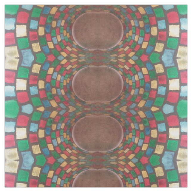 Colourful Stained Glass Fabric (Swatch)