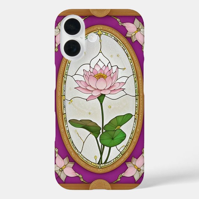 Colourful Stained Glass Floral Design Case-Mate iPhone Case (Back)