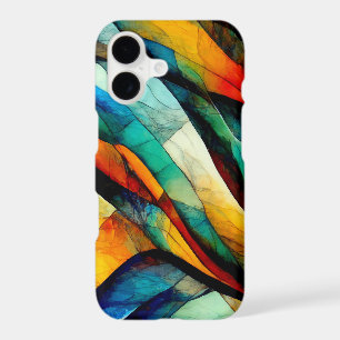 Colourful Stained Glass Mosaic Abstraction