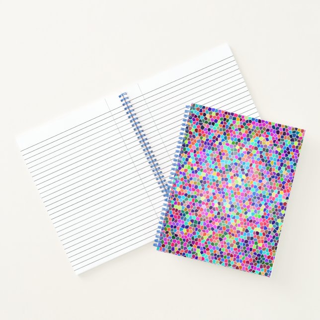 Colourful stained glass notebook (Inside)