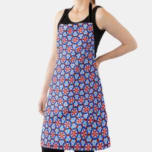 Colourful Stained Glass Pattern Apron