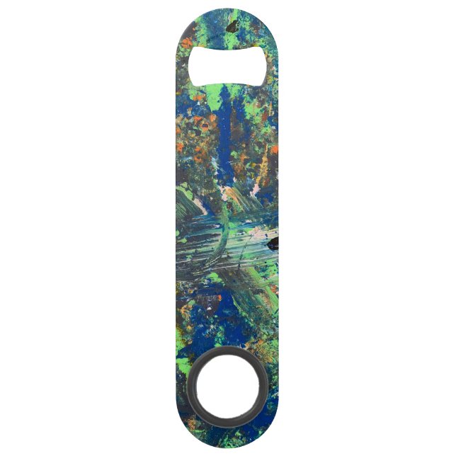 Colourful Stainless Steel Bottle Opener (Front)