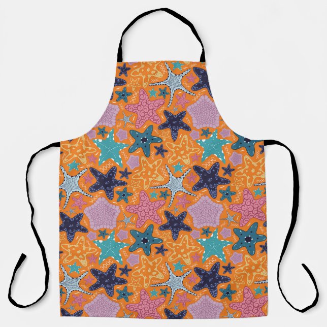 Colourful Star fishes Apron (Front)