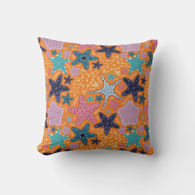 Colourful Star fishes Cushion (Front)