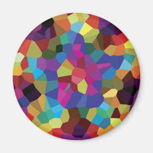 Colourful Star Mosaic Magnet