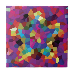 Colourful Star Mosaic Tile