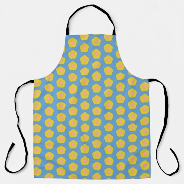 Colourful star pattern vintage backgroundabstract, apron (Front)