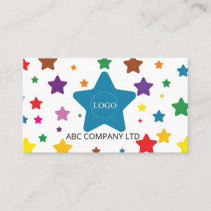 Colourful Star Unique Educational Business Card