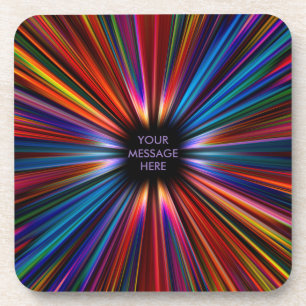 Colourful starburst explosion coaster