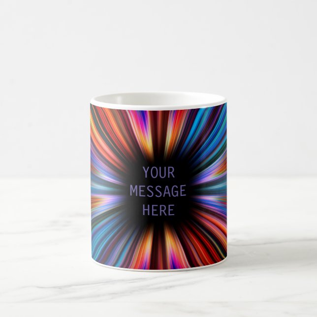 Colourful starburst explosion coffee mug (Center)