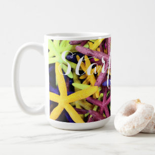 Colourful Starfish Wishes Coffee Mug