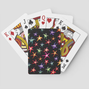 Colourful Starfishes, Sea stars Playing Cards